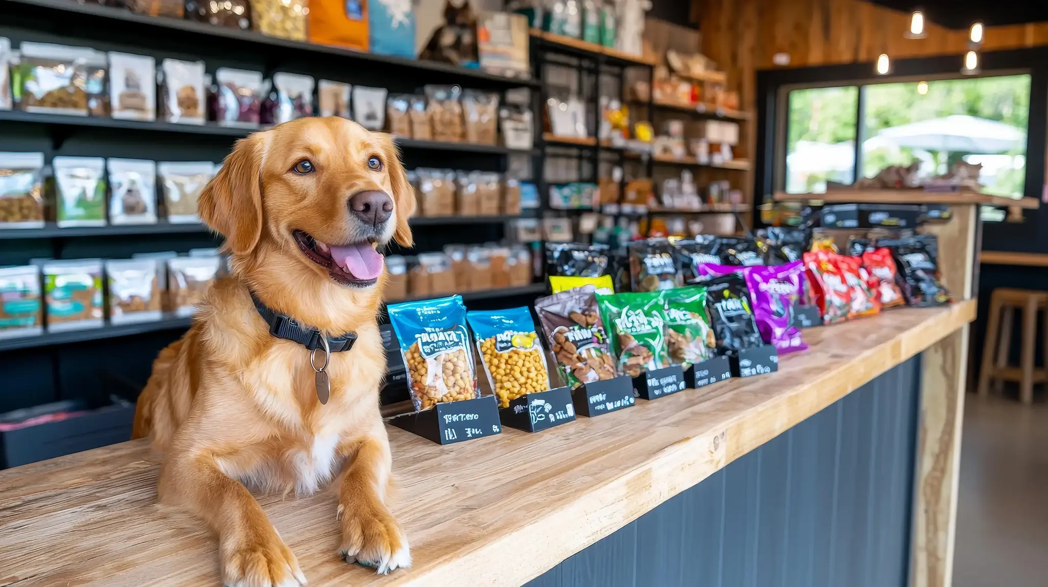 Pet store service for dog supplies and products